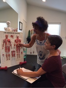 Lori Michiel training for the personal trainer for seniors