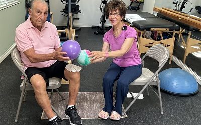 Hand/Eye Coordination Exercise Using a Ball